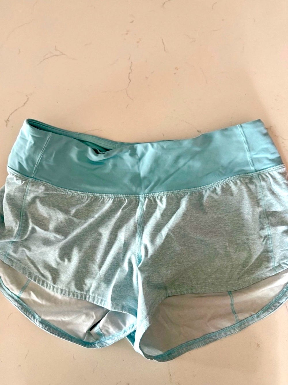 lululemon athletica light teal women's shorts